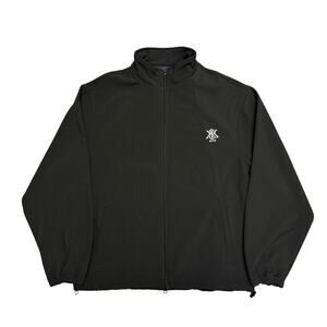 Kith Nylon Track Jacket Reflective Kith Logo Zip Up Black M